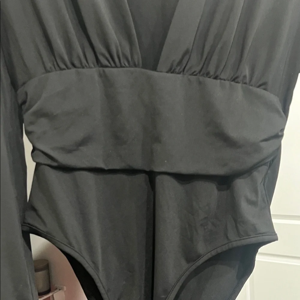 Black Long Sleeve Bodysuit - Picture 2 of 4